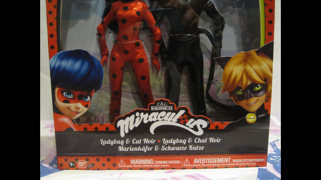 RR 56- Bandai Miraculous Ladybug & Cat Noir Double Pack Dolls!