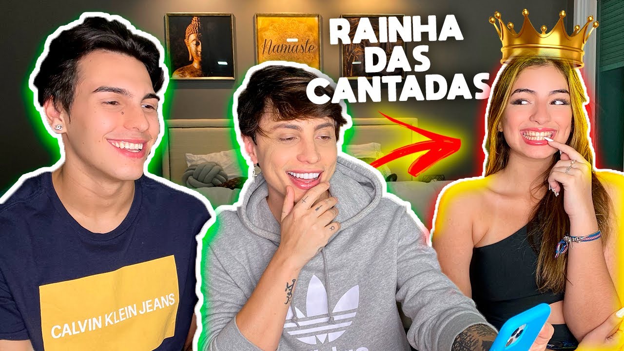 REAGINDO AS CANTADAS DA JULIA PUZZUOLI COM ELA