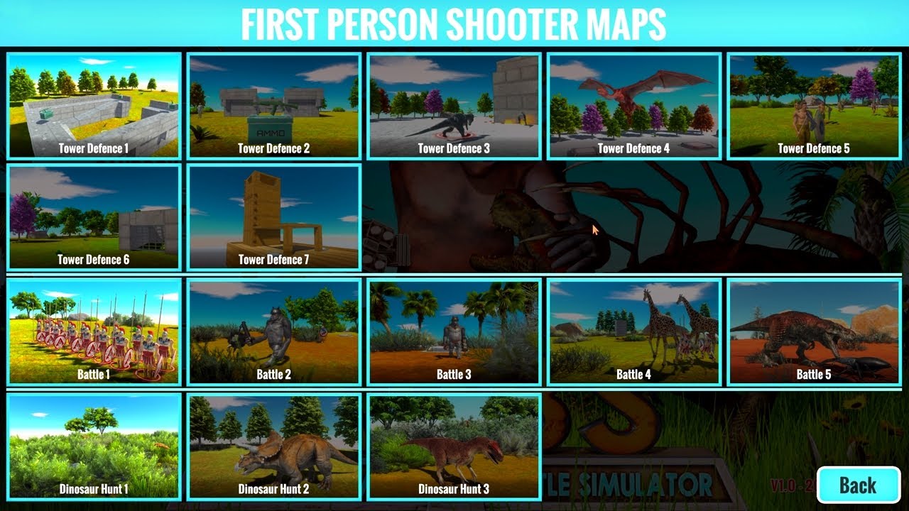ARBS Campaign First Person Shooter Maps! Animal Revolt Battle Simulator