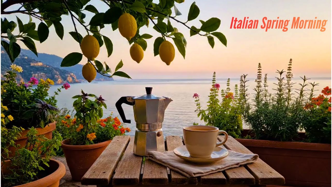 LIVE 🌸 Amalfi Spring Morning | Slow Living & Calm Ambience 🍋