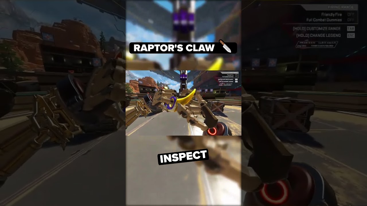 RAPTOR'S CLAW INSPECT 🔪 #apexlegends #shorts