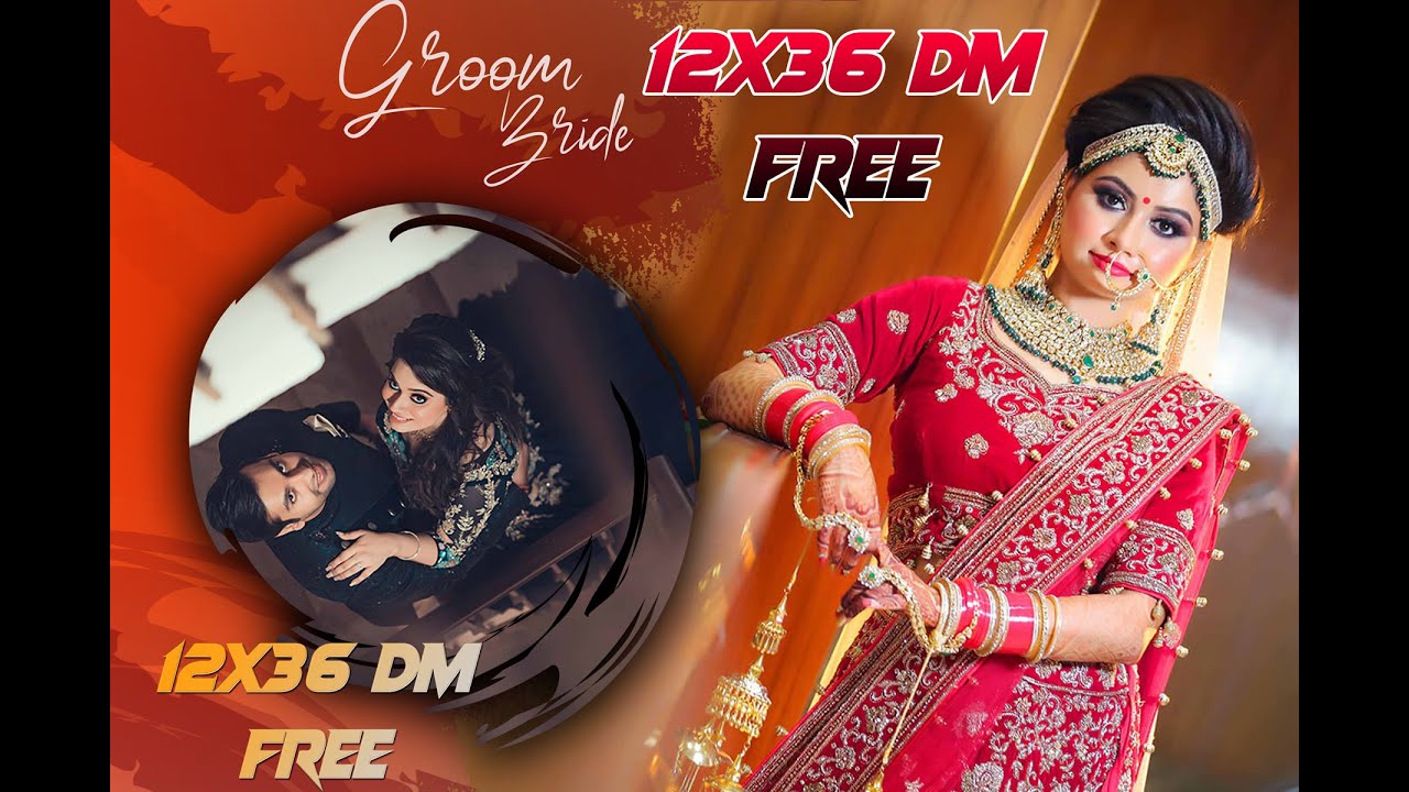 12x36 Dm Design In Photoshop Indian Wedding Album Design Part-02