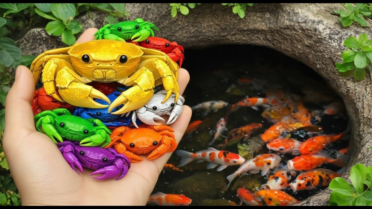 Catch Countryside Crabs and Snail At Rice Farm !