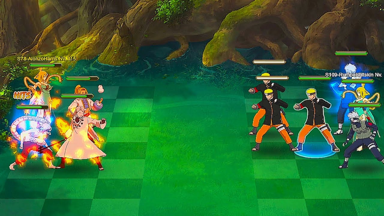 50 minutes of fighting without meta ninja in the space-time finals in Naruto Online