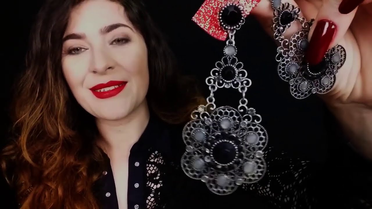 ASMR Mostrando Bijuterias Para Você Dormir , parte 2 ( brincos )