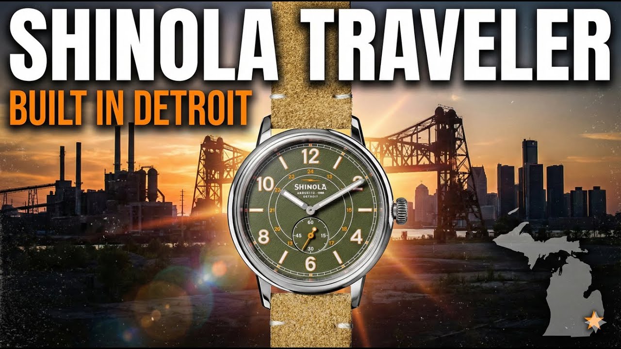 Shinola Traveler 42mm - часы производства Детройта
