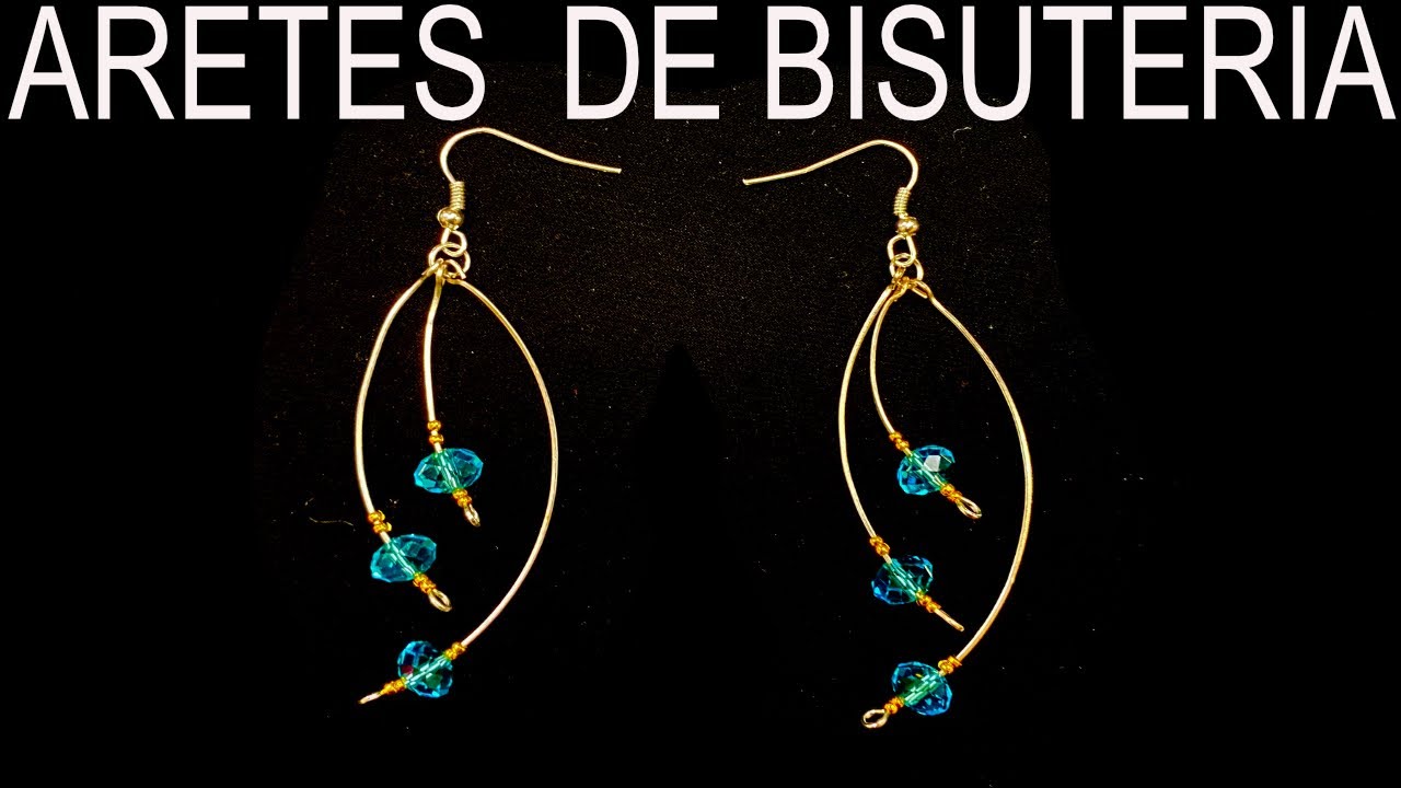 COMO HACER ARETES DE BISUTERÍA 💎💍