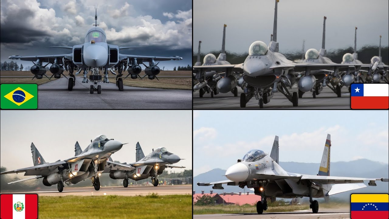 LAS 6 MEJORES FUERZA A&Eacute;REAS DE AM&Eacute;RICA LATINA