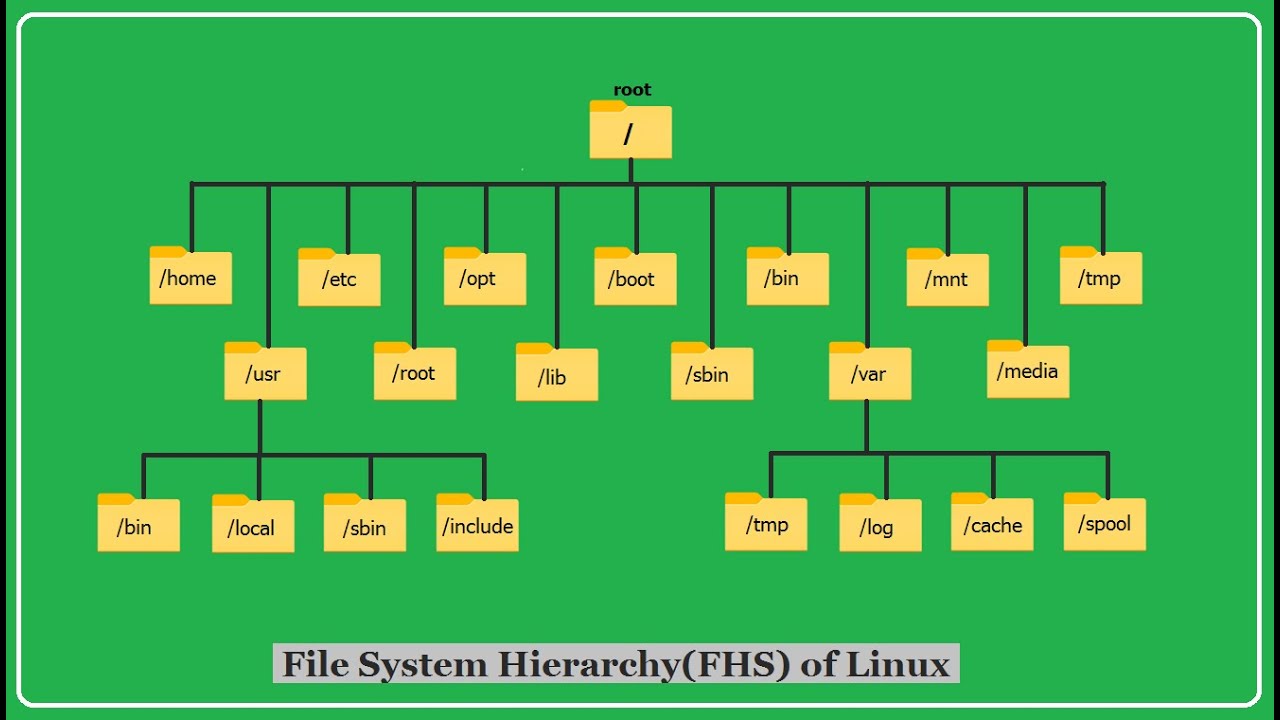 Linux system hierarchy || شرح نظام ملفات اللينكس
