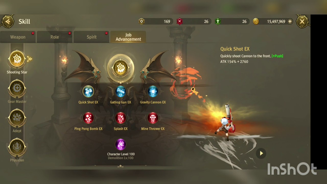 Shooting Star EX Skills (World of Dragon Nest)