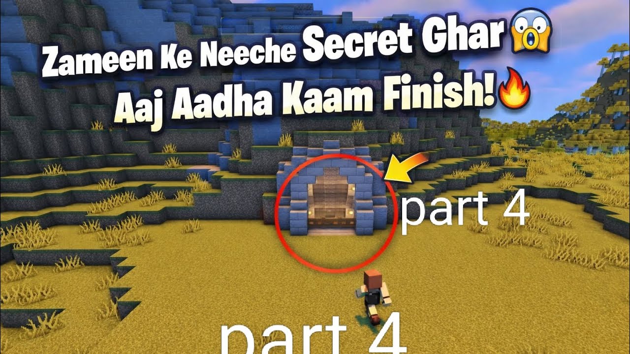 Zameen Ke Neeche Secret Base Bana Diya 😎 | Minecraft Underground House 50% Complete 🔥