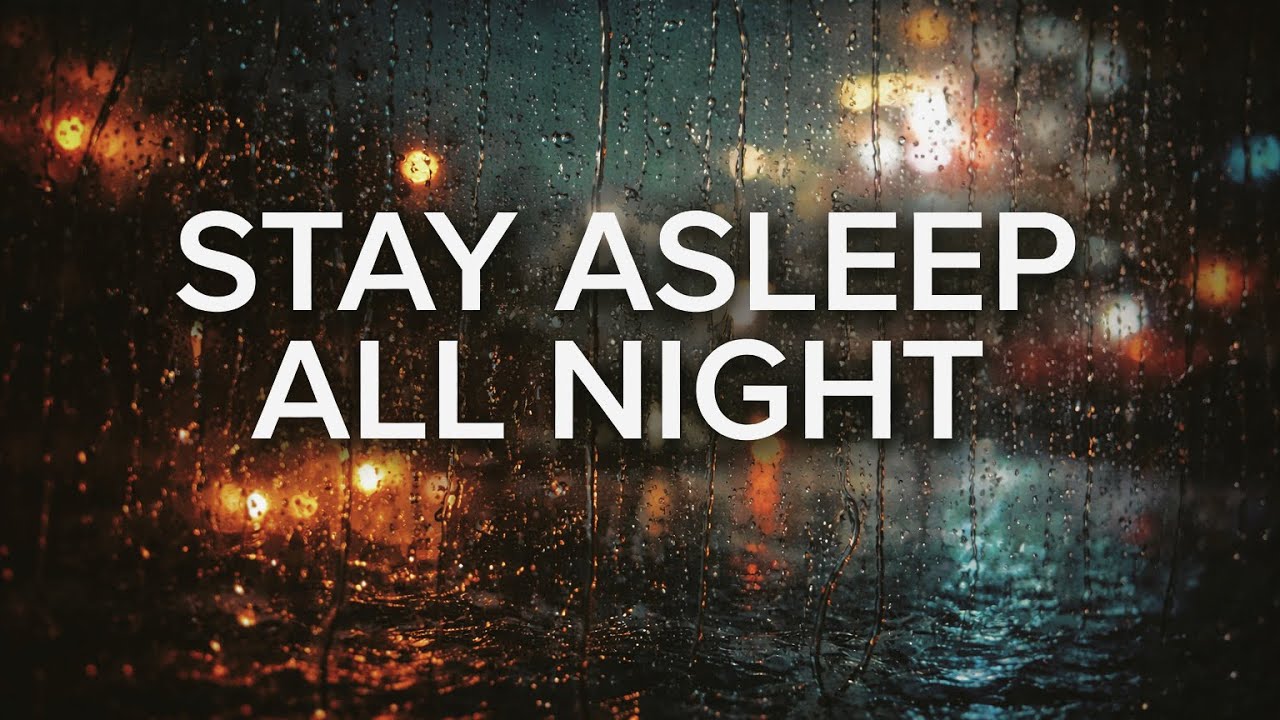 Heavy Rain and Thunder for Sleeping All Night | 10 Hours | Black Screen 