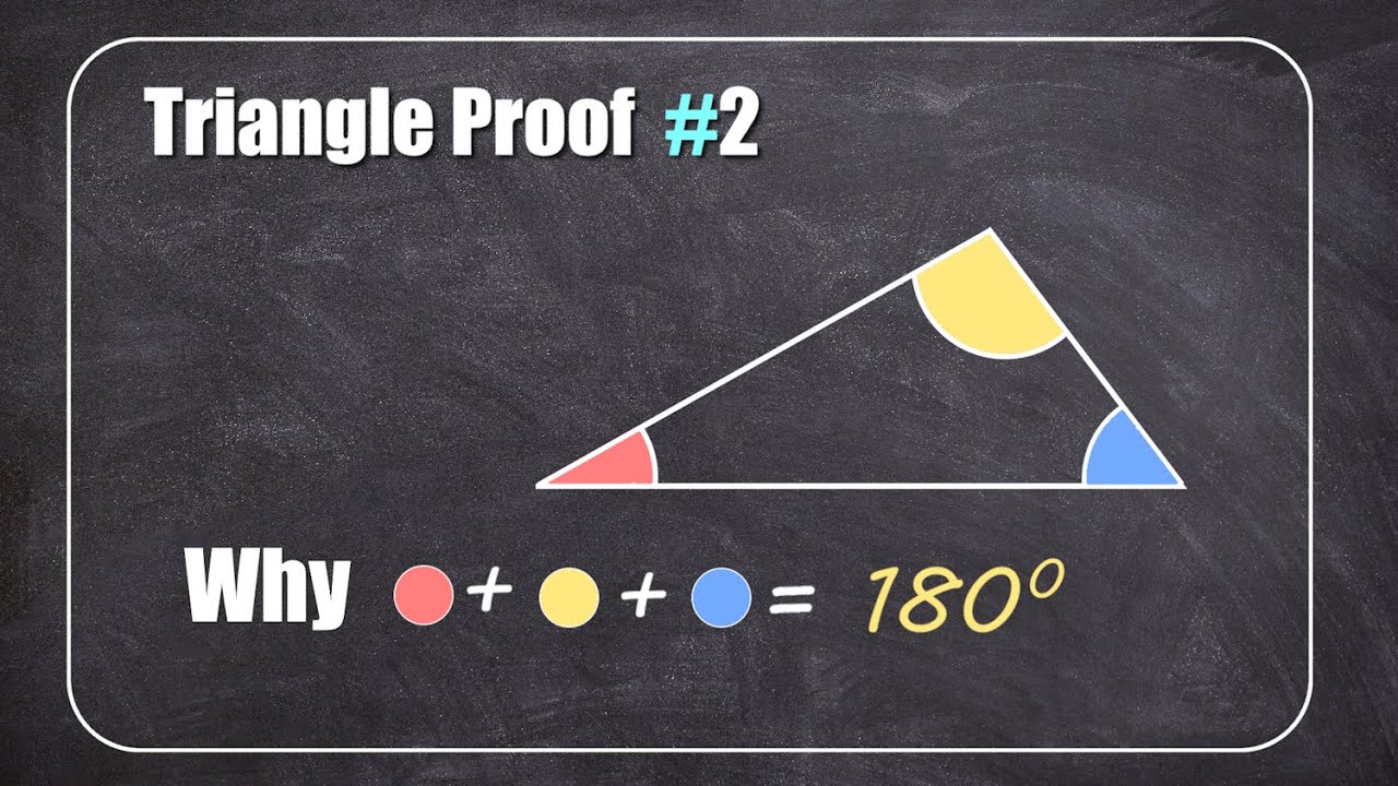 Sum of Angles in a Triangle PROOF #gcse #maths #triangle #proof