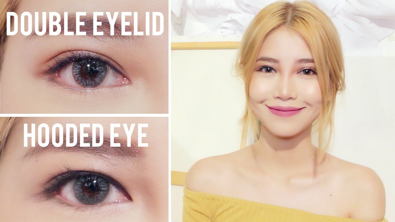 HOODED EYE TO DOUBLE EYELID l Glue vs Tape