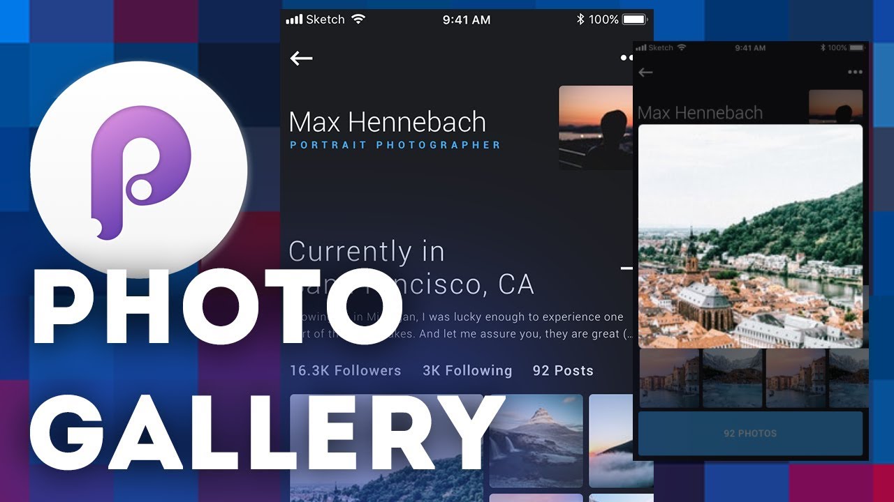 Advanced Photo Gallery • UI/UX Animations with Principle & Sketch (Tutorial)