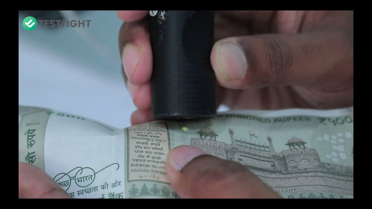 Using TestRight's portable Fluorometer to test fake currencies and much more.
