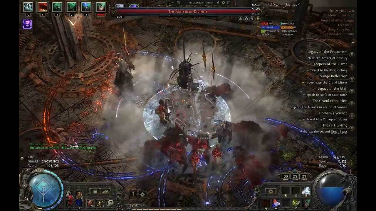 [POE2] 0.5 Lich Vaal Guard Spectre vs Arbiter of Divinity
