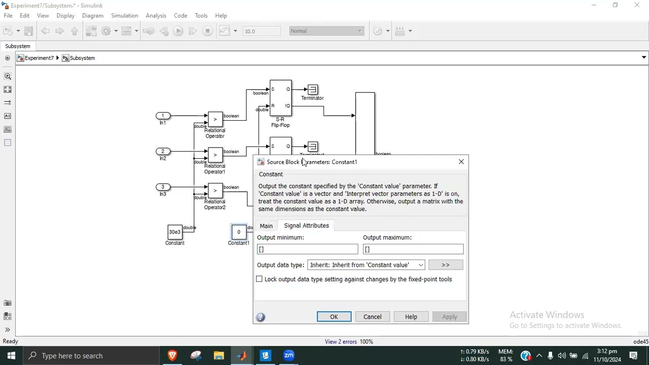 Relay design for three phase fault detection using MATLAB / Simulink