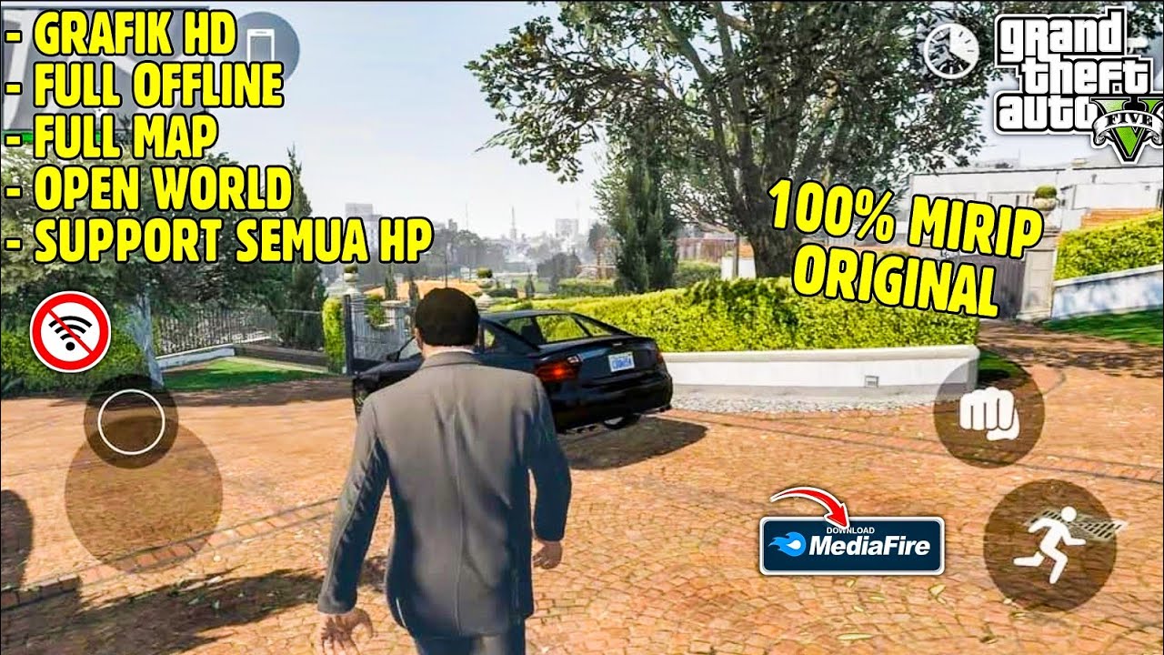 Game GTA 5 Android Full Original Grafik HD Terbaru 2026 - GTA V Mobile Full Map