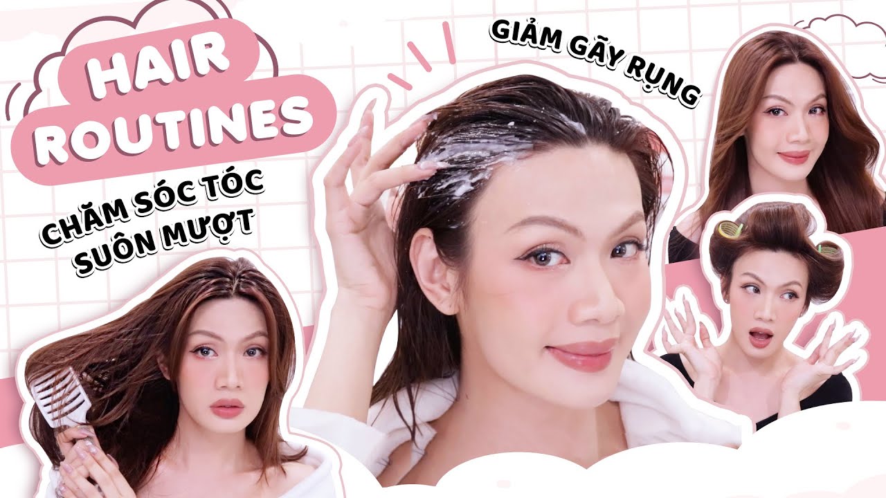 Cách chăm tóc bóng suôn mượt bóng khỏe của Luna Đào | Luna Dao's hair care routine
