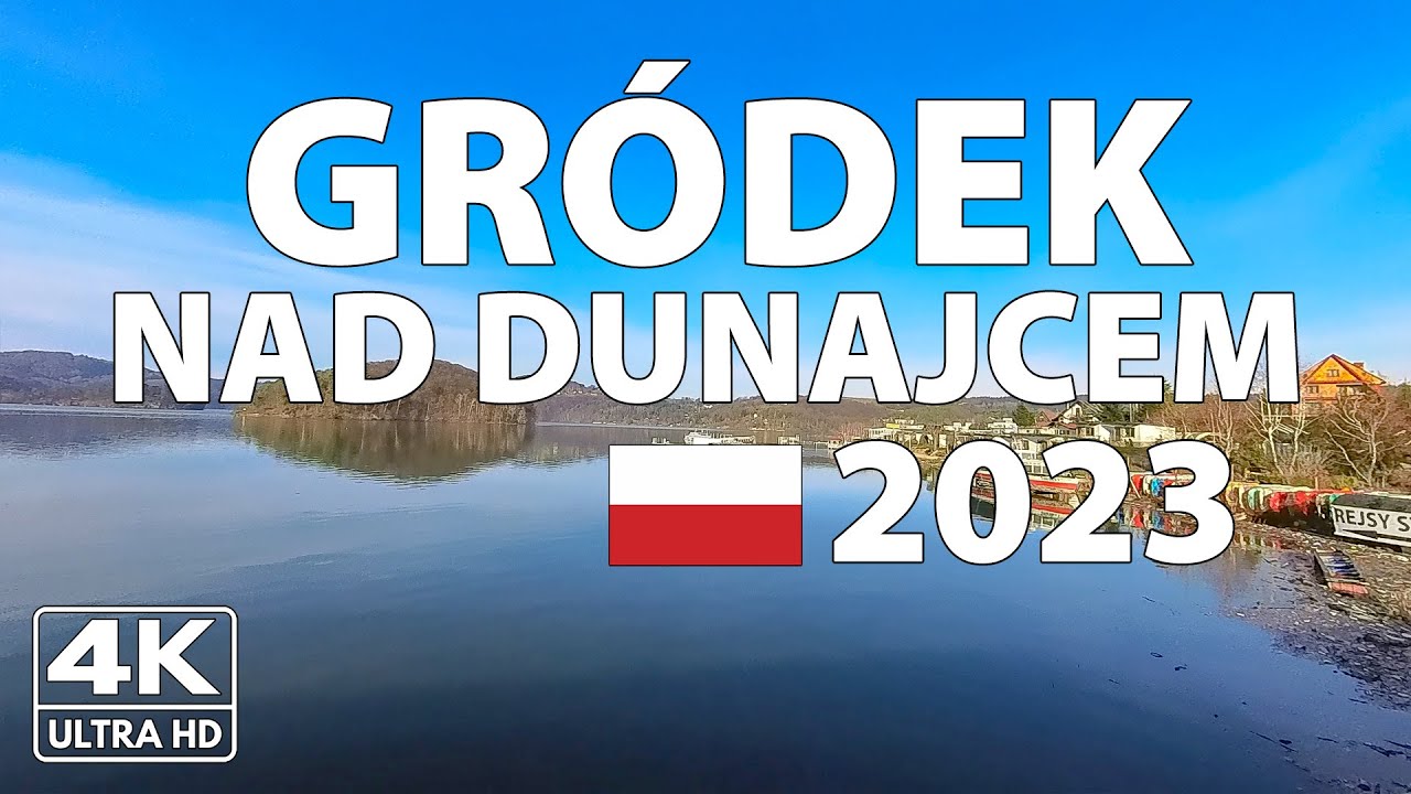 Грудук-над-Дунайцем Польша Прогулка Walking Tour ☀️ 4K с Субтитрами