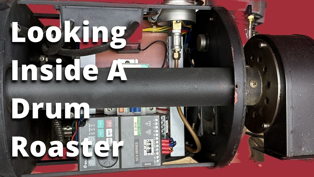 Looking Inside A Commercial Coffee Drum Roaster