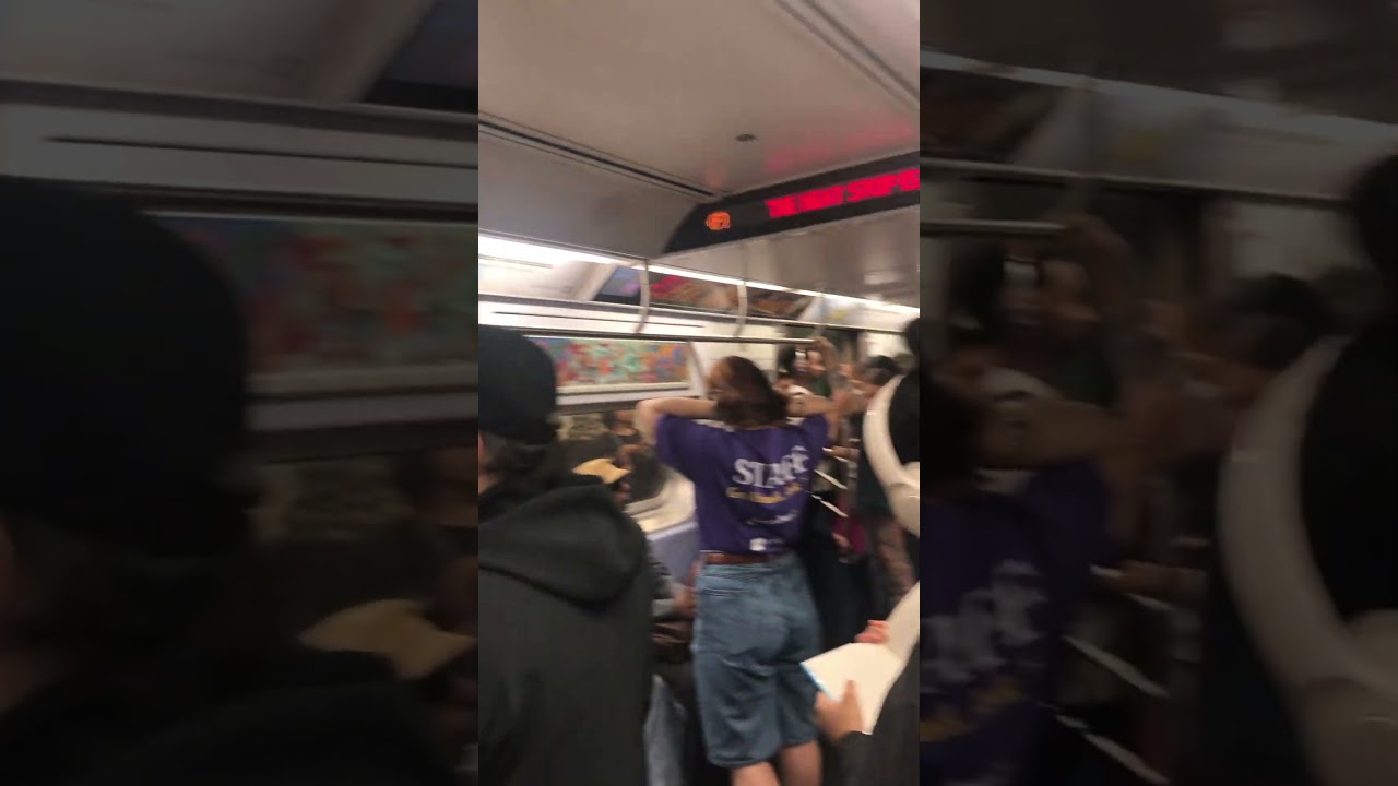 F Train Subway NYC #usa #subway #train #ftrain #train #nyc #people #passenger #gathering