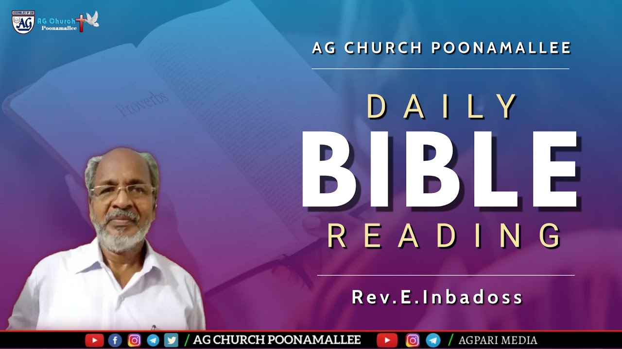 🔴Live | Daily Bible Reading | On 07.03.2023 | Rev.E.Inbadoss | @AGChurchPoonamallee
