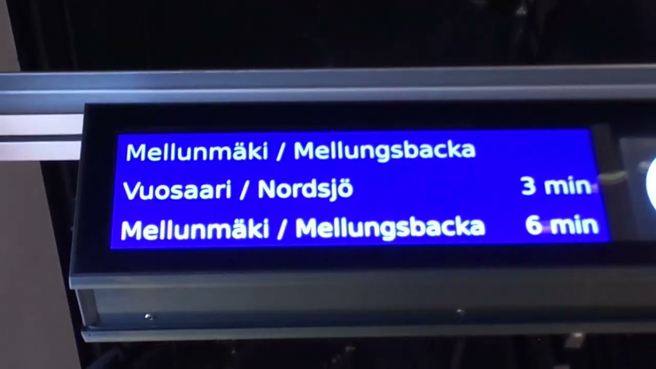 Metro of Helsinki 9-*: from Lauttasaari to Kamppi on CAF M300 #319 on line to Mellunmäki (27.09.19)