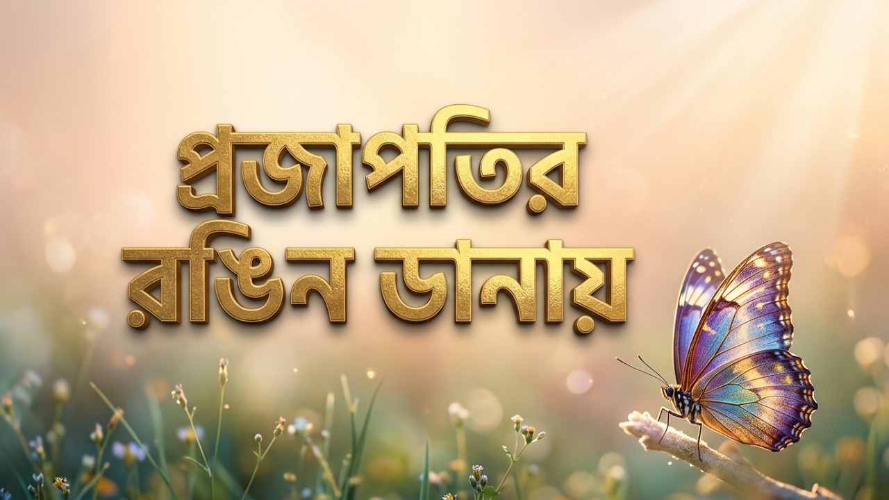 প্রজাপতির রঙিন ডানায়। ইসলামিক গান। মোমরাজ বাদশা