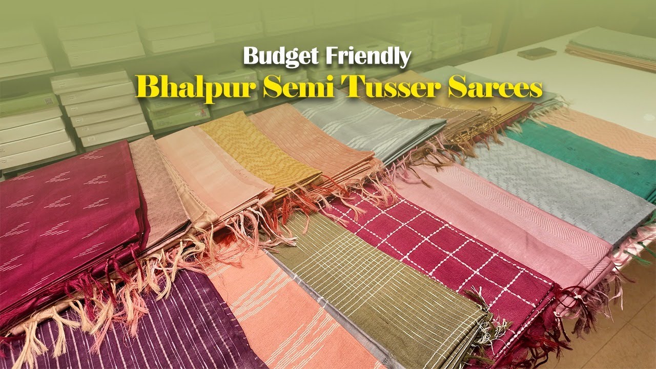 Budget-Friendly Bhalpur Semi Tussar Sarees | Handloom Elegance | Summer Saree Collection 2025
