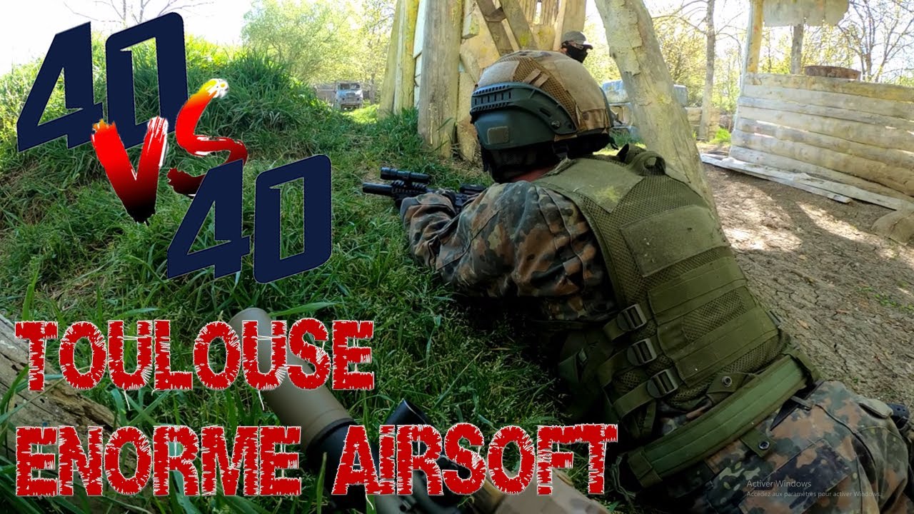 Airsoft 40 Vs 40 Toulouse Aventure Park - Quint Foncegrive | SCAR H Tokyo Marui | GS31 | France Fr