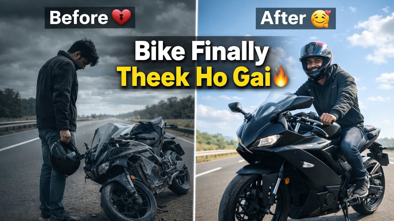 Finally Bike Theek Ho Gai 🥰 | Rider Comeback |  #shorts #youtube #explore 