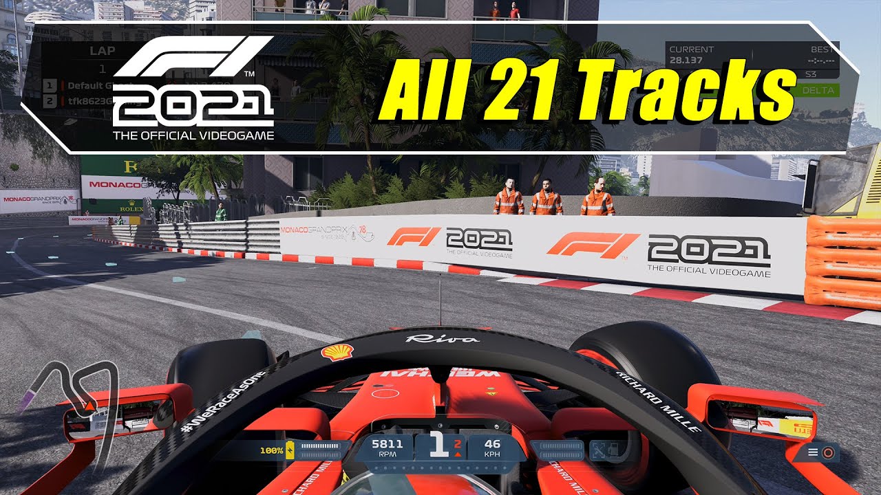 F1 2021 (PS5) - Driving All 21 Tracks/Locations (1440@60)