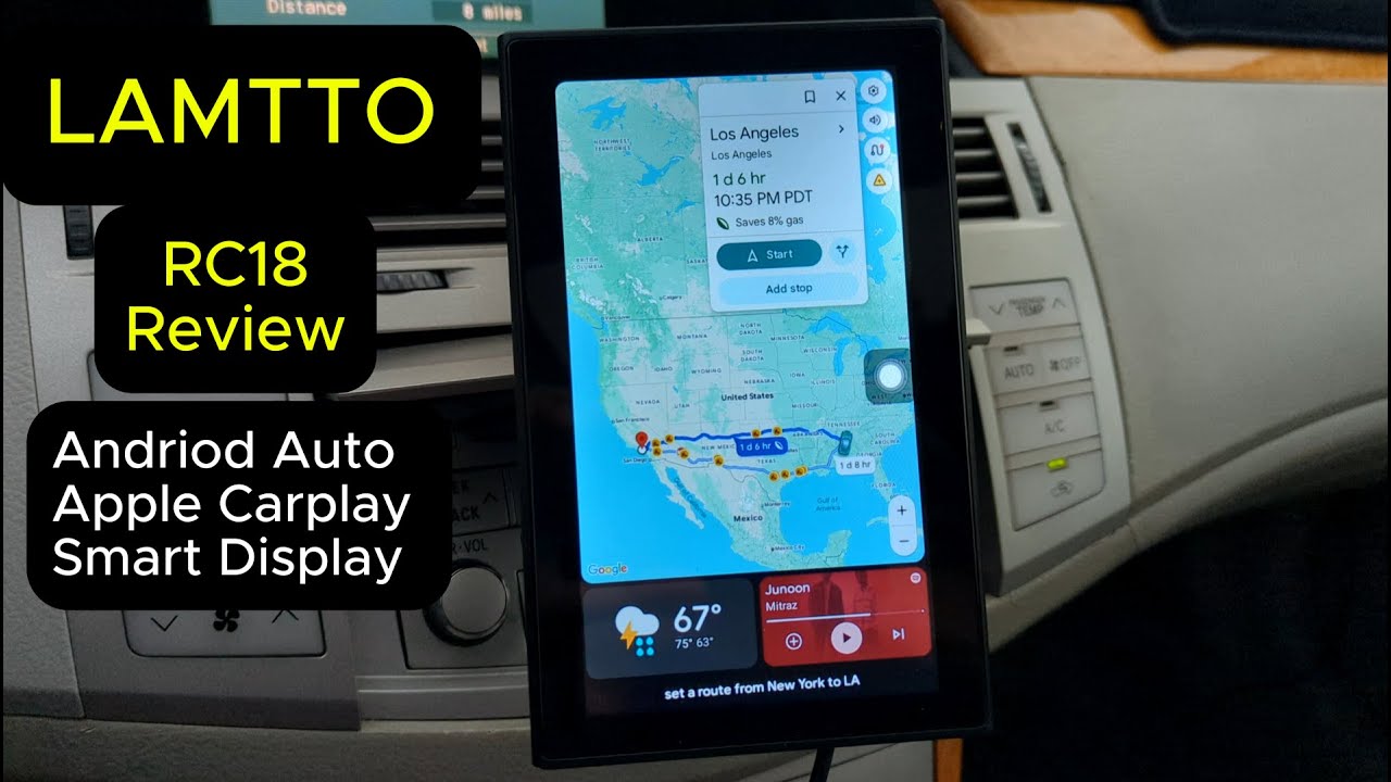 User Review: Lamtto RC18 Andriod Auto Smart Display Screen | Carplay