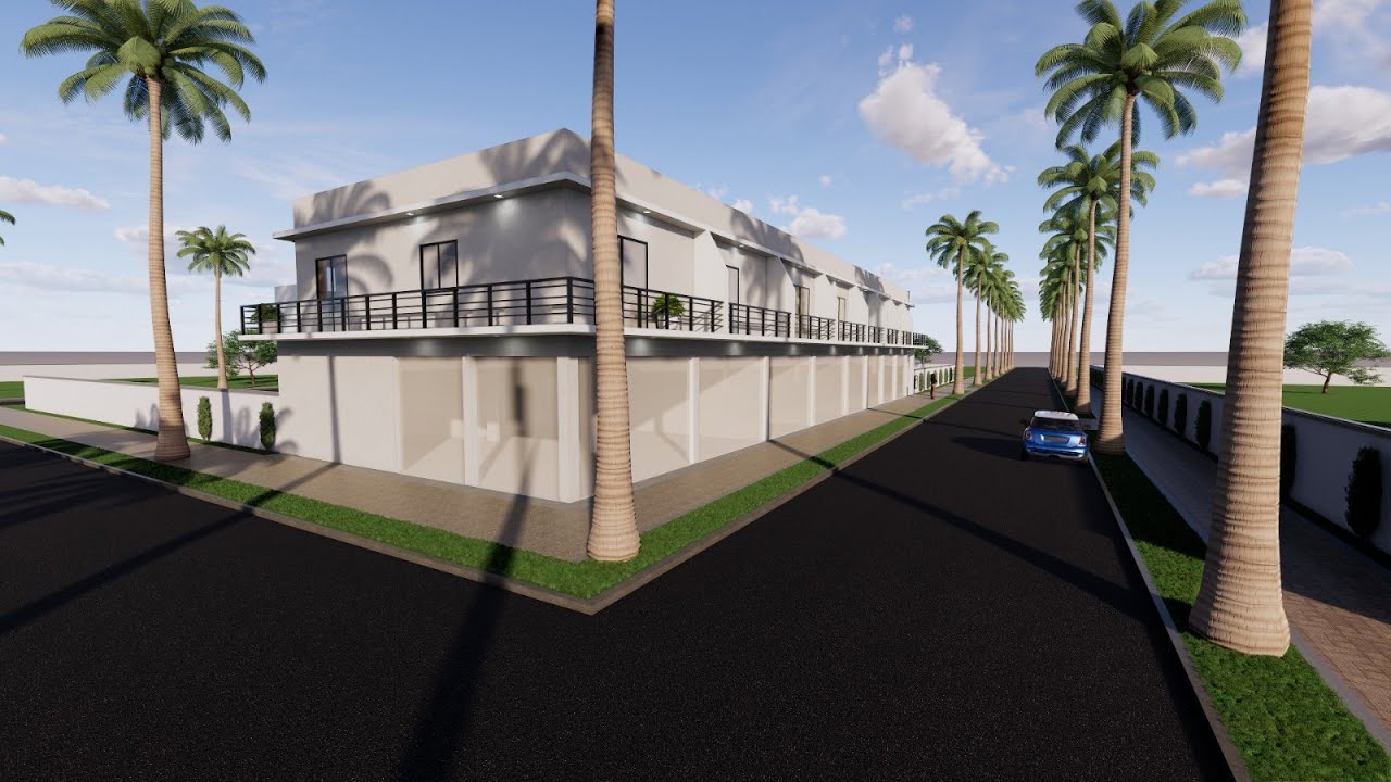 Projeto de Casas com Salas Comerciais em terreno 12x38 - Projeto 391