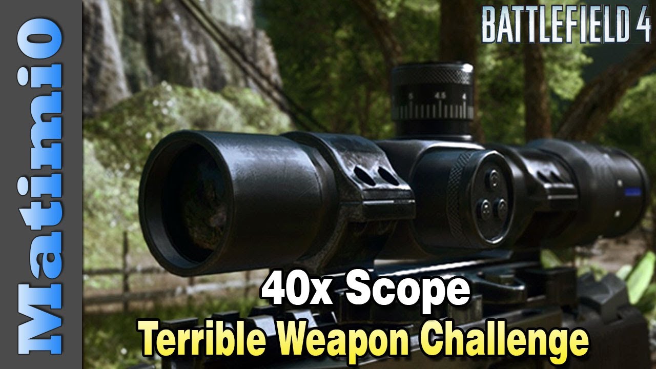 Снайперский прицел 40x — Ужасное испытание оружия — Battlefield 4