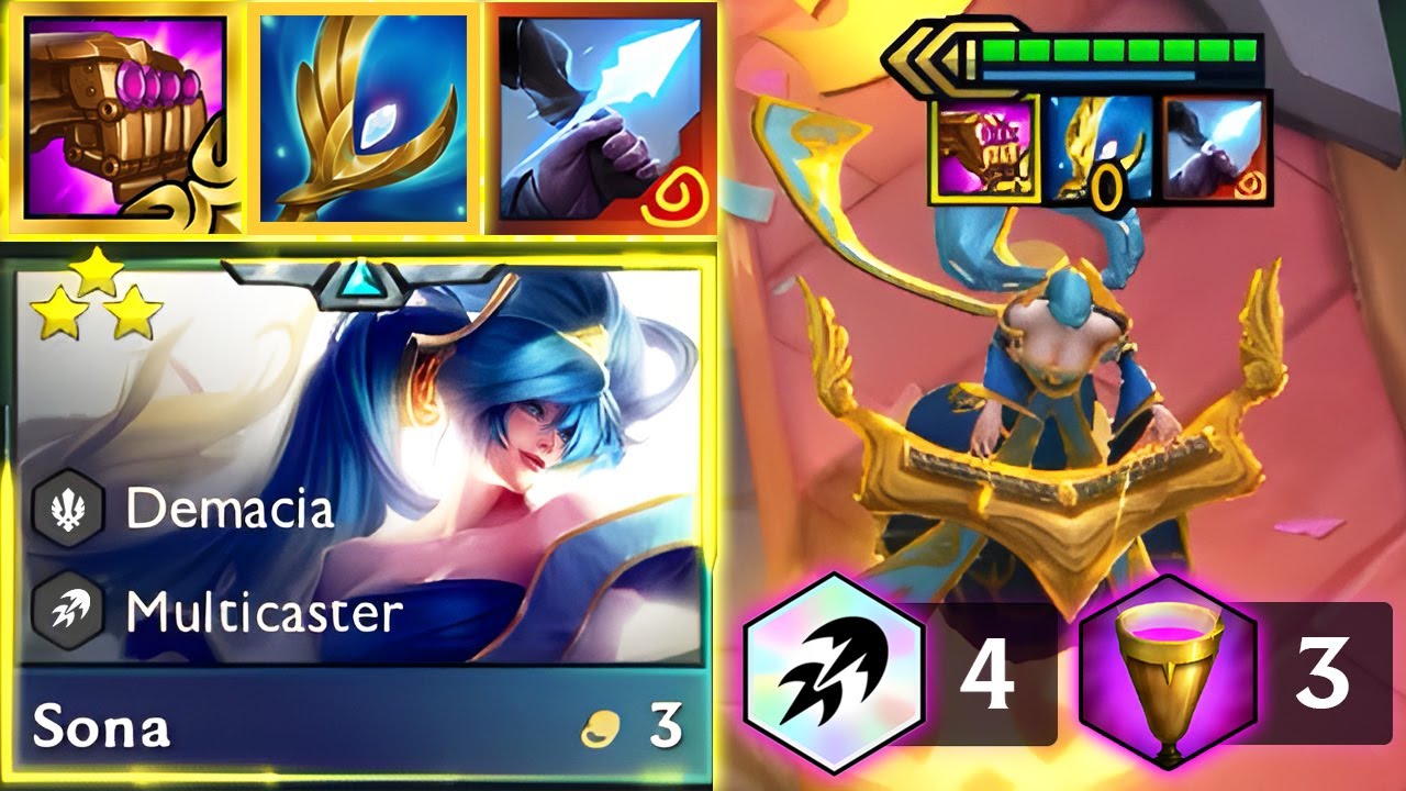 Sniper’s Focus Sona ⭐⭐⭐ ONE-SHOT BACKLINE | TFT Set 9 (Patch 13.15)
