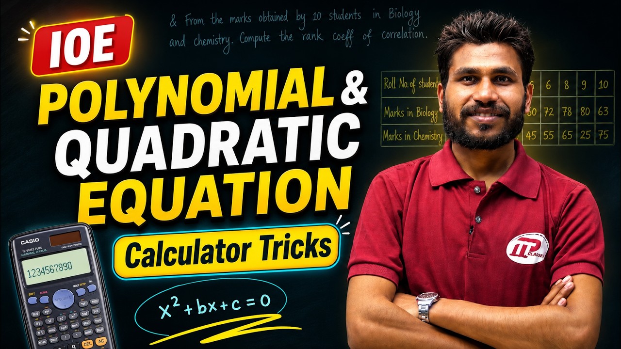 Calculator Tips & Tricks | Polynomial & Quadratic Equation | IOE Entrance Preparation