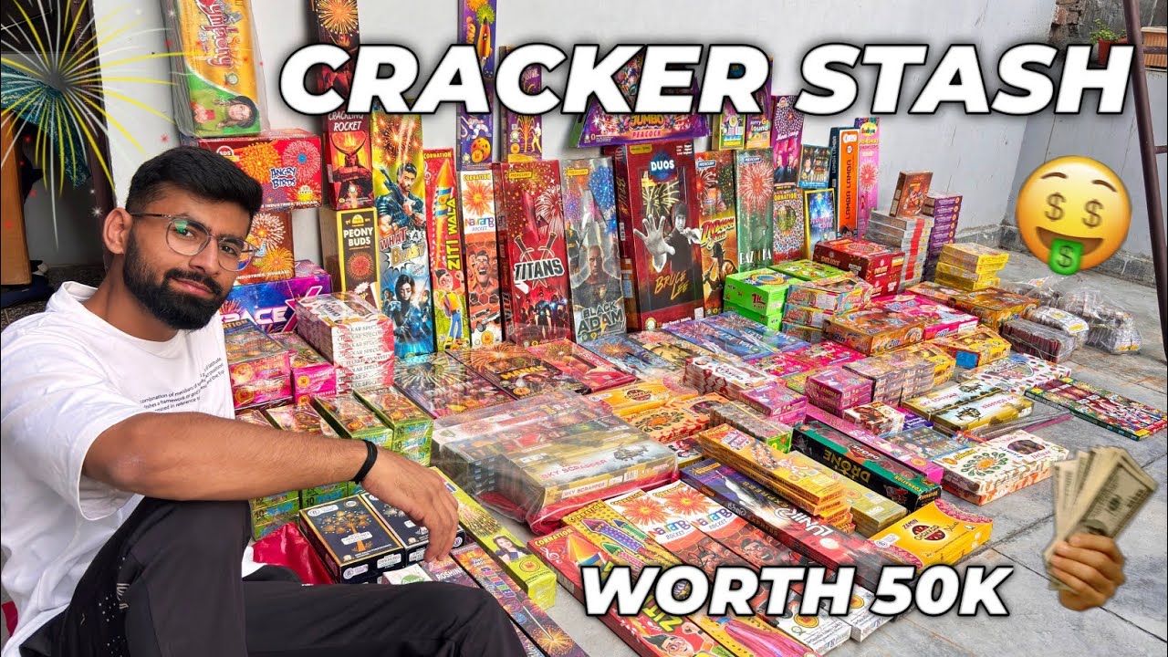 Diwali Cracker Stash 2024 🎇🪔|| Biggest And Unique Crackers 💣💥