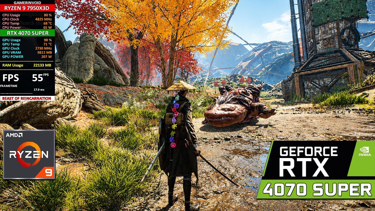 Beast of Reincarnation on RTX 4070 Super | Optimization Could Have Been Better |1080P - 1440P - 4K