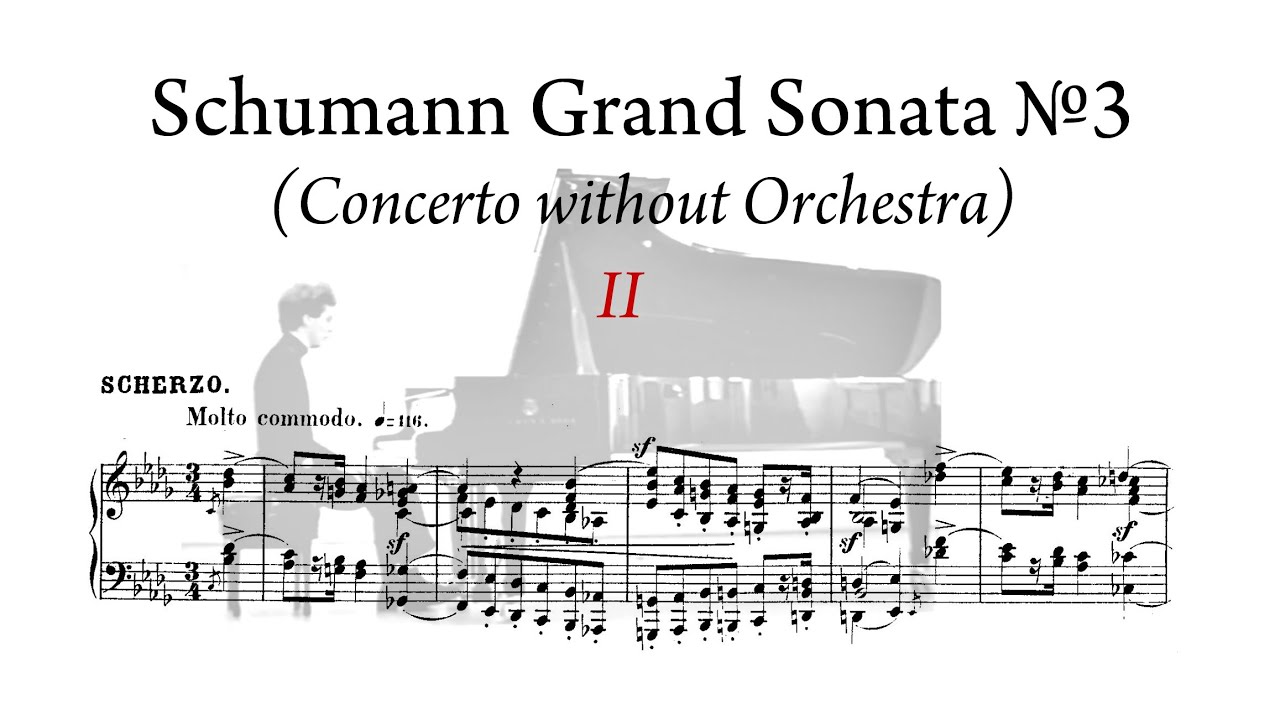 Schumann: Piano Sonata No. 3 in F minor, Op. 14 (Mvt. 2)/ Yevgeny Morozov, Yale Sprague Hall [score]