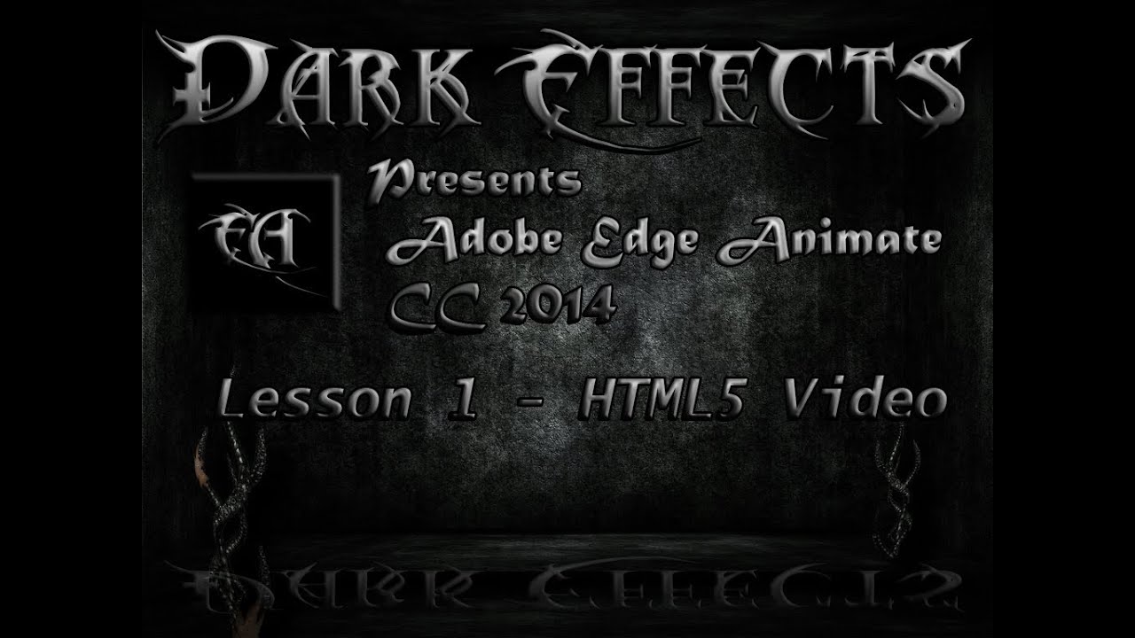 Adobe Edge Animate CC 2014 - New Features Series Lesson #1 - HTML5 Video