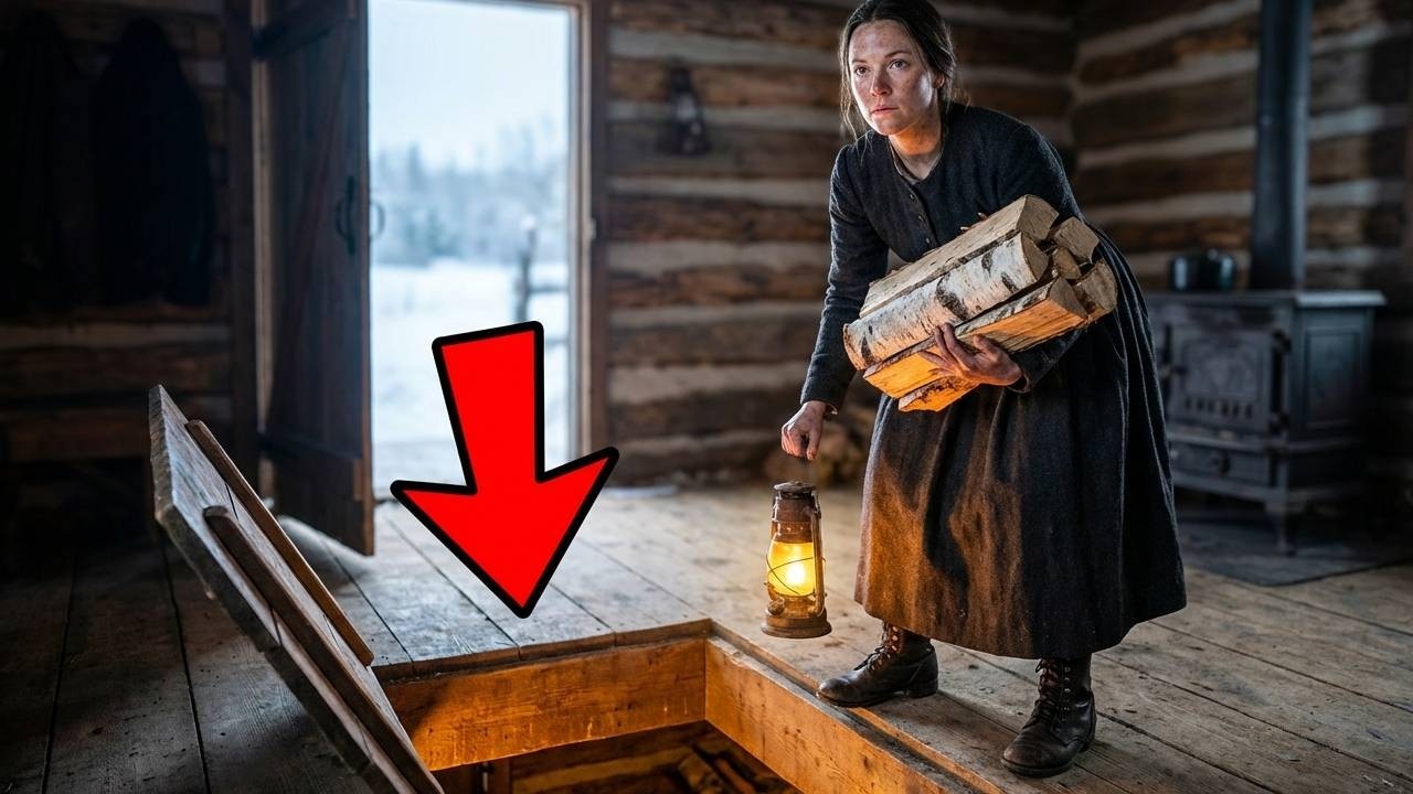 She Built a Rustic Woodshed Beneath Her Cabin for a Year’s Firewood