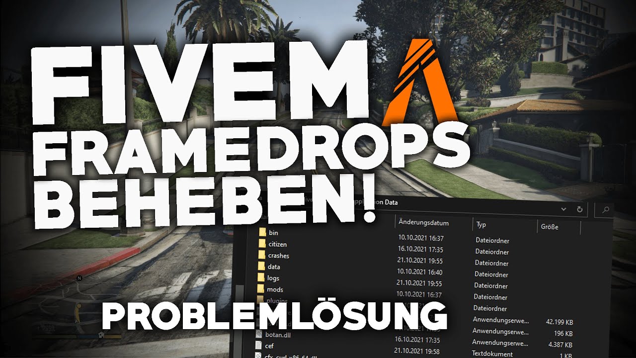 FIVEM: Frame/FPS Drops BEHEBEN! | Probleml&ouml;sung | German Tutorial | 2025