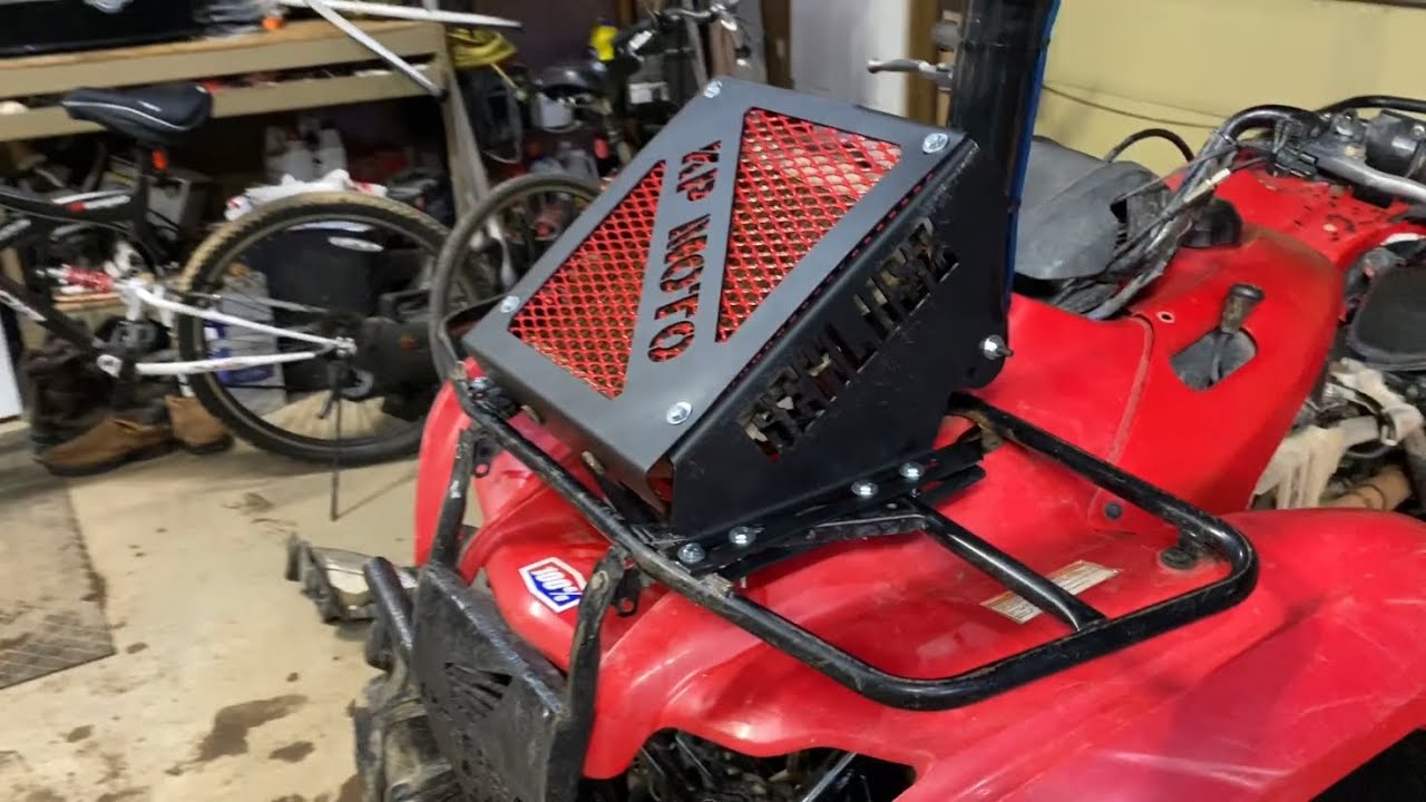 07-13 Honda Rancher 420 замена радиатора установка