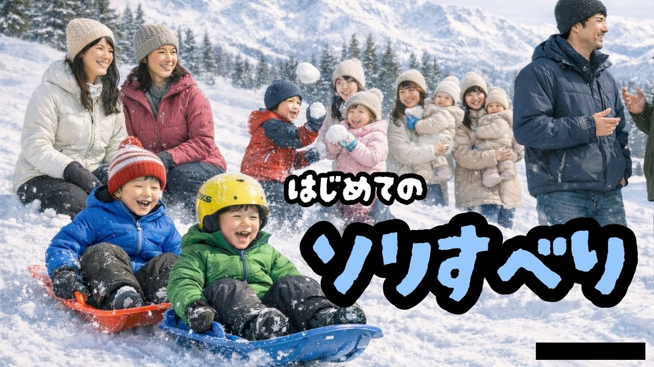 はじめてのソリすべり