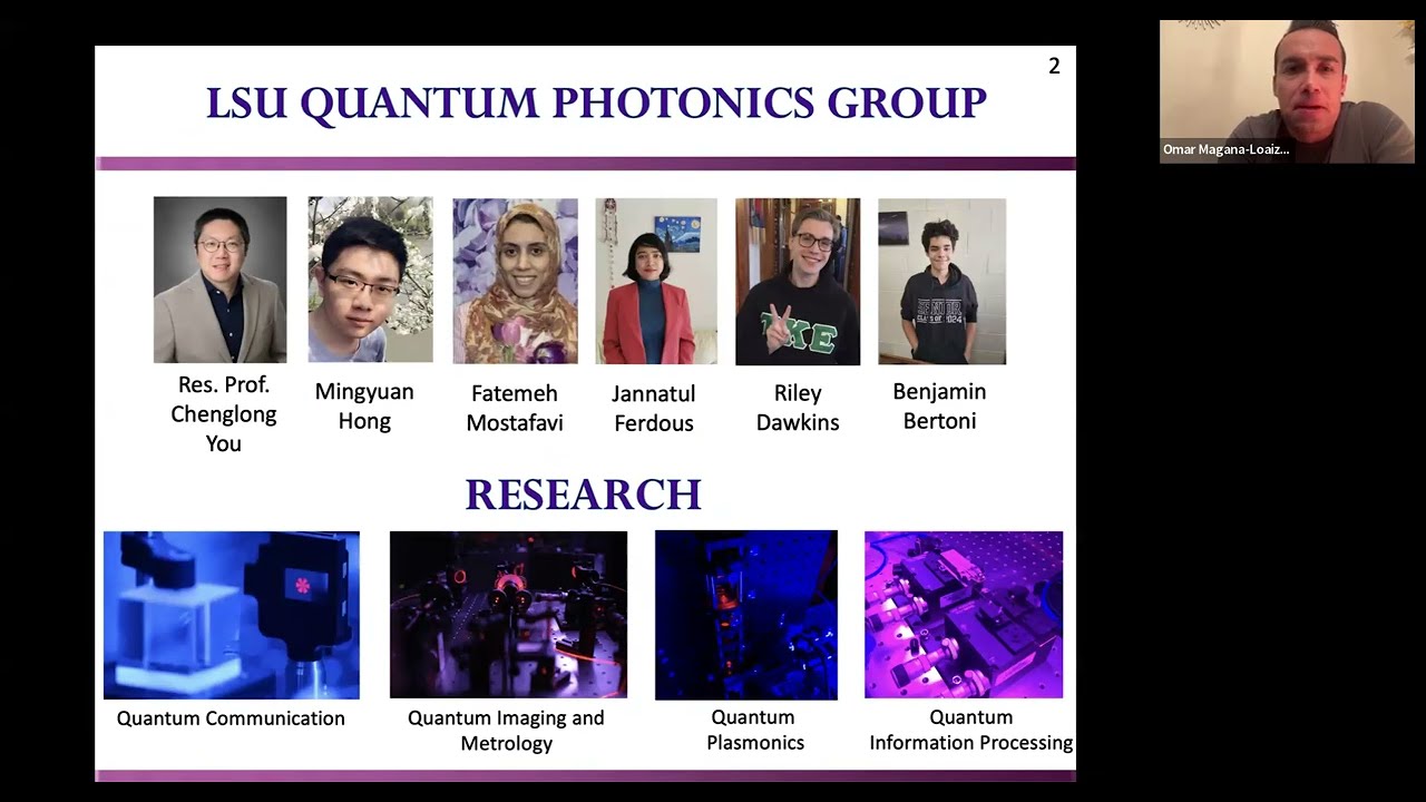 QuIC Talk by Omar S Magana-Loaiza: Multiphoton Quantum Technology