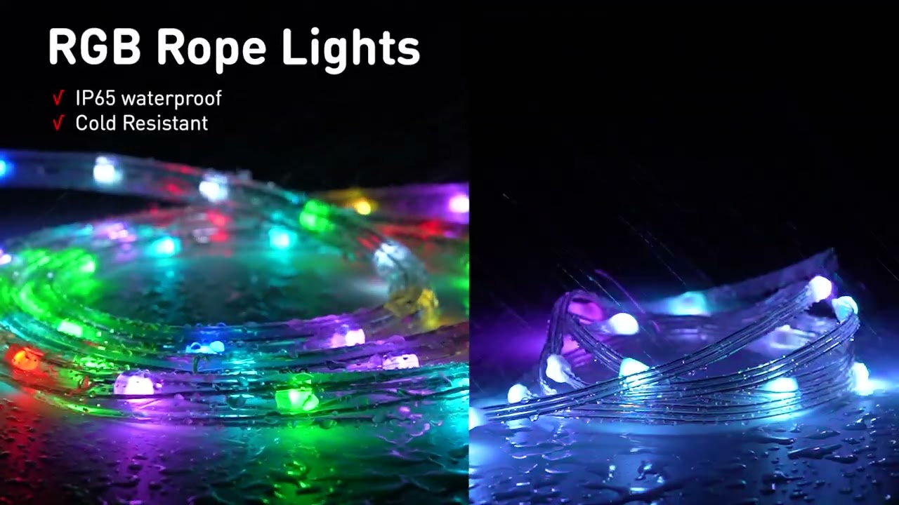 120V Twinkle RGB Rope Light Christmas Rope Light Check Now #holidayropelight