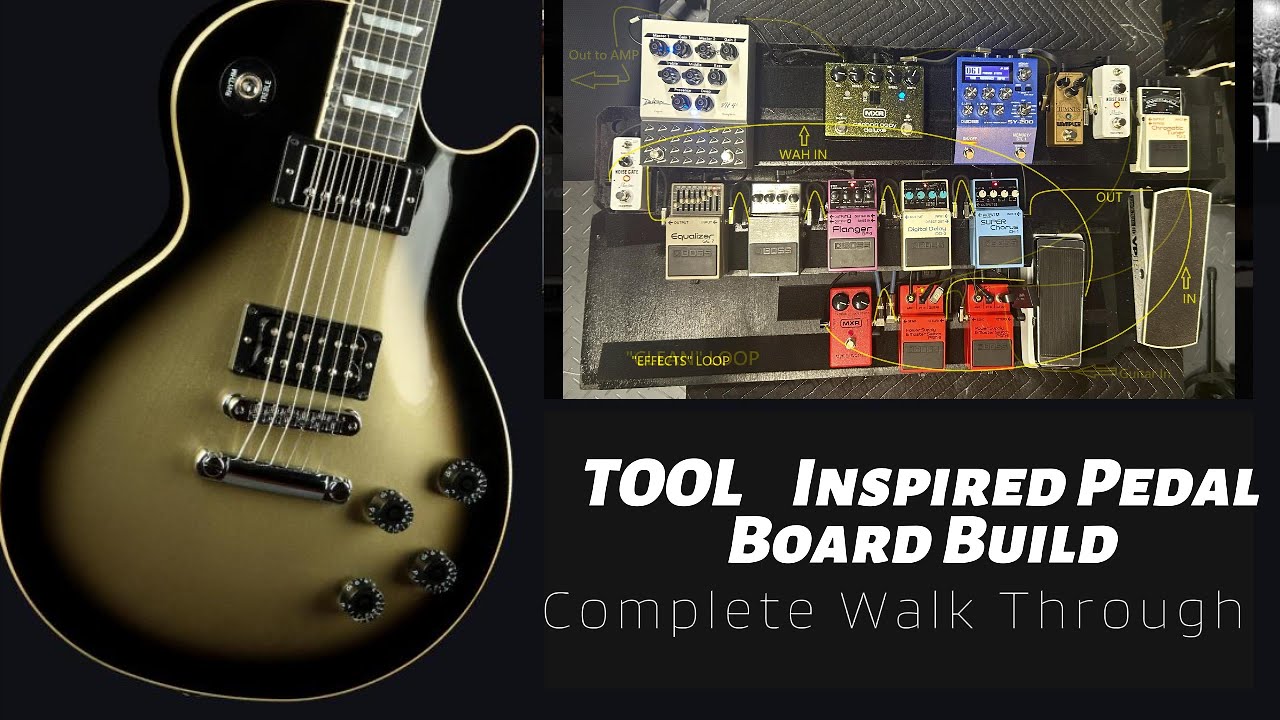 Adam Jones - TOOL Inspired Pedal Board build